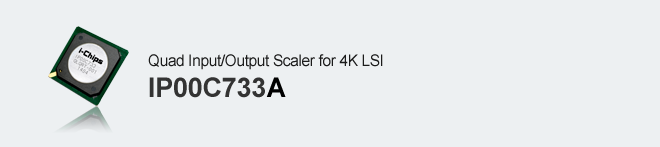 Quad Input/Output Scaler for 4K LSI